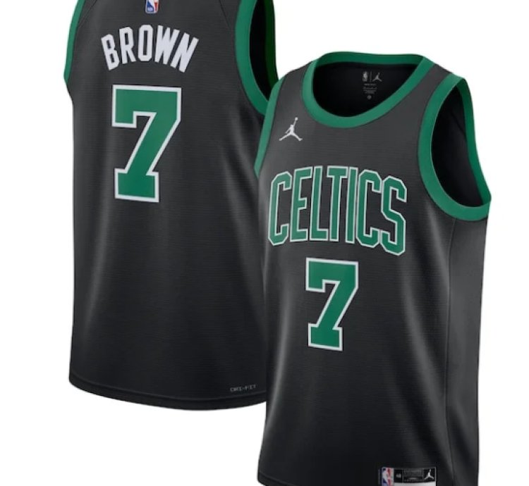 Jaylen Brown Boston Celtics Jordan Brand Unisex Swingman Jersey - Statement Edition - Black