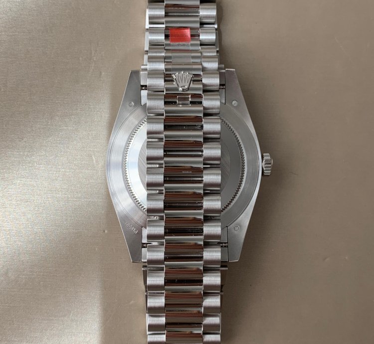 Rolex Day-date 40 Platinum Green Dial Arabic Numerals With Fluted Bezel - 228236-0017