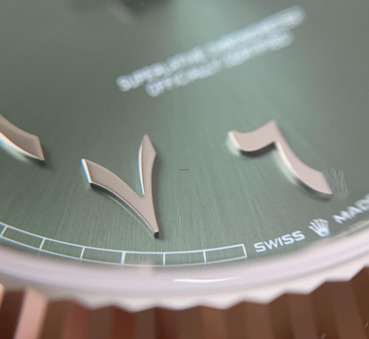 Rolex Day-date 40 Platinum Green Dial Arabic Numerals With Fluted Bezel - 228236-0017
