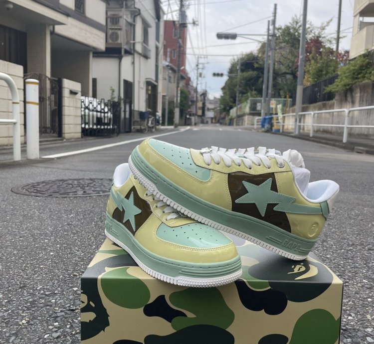 Bape Sta Nostalgic Yellow Green