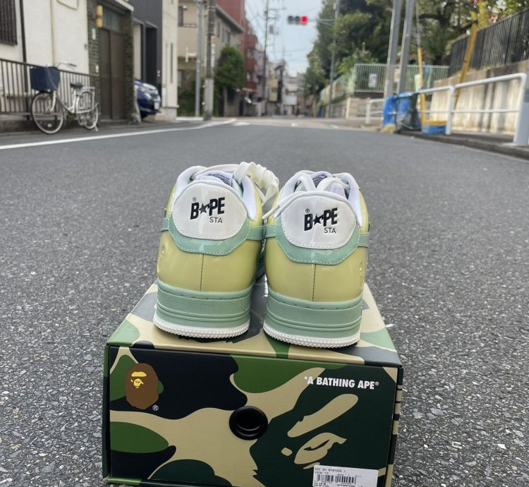 Bape Sta Nostalgic Yellow Green