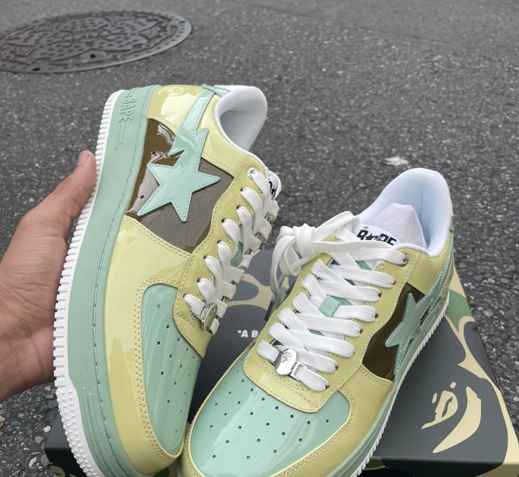 Bape Sta Nostalgic Yellow Green