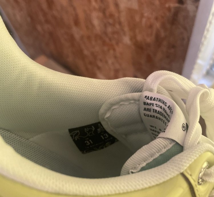 Bape Sta Nostalgic Yellow Green