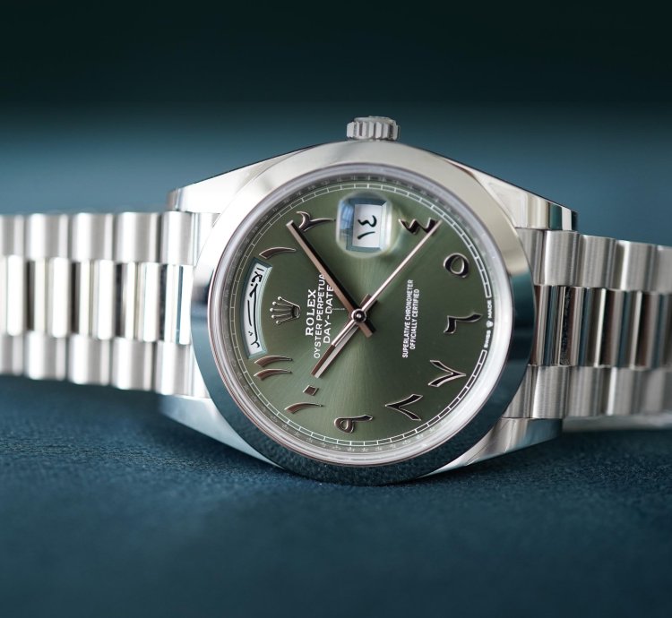 Rolex Day-date 40 Platinum Green Dial With Arabic Numerals - 228206-0048