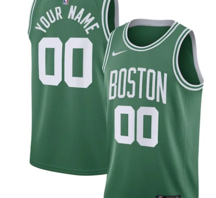 Boston Celtics Nike 202021 Swingman Custom Jersey - Icon Edition - Kelly Green