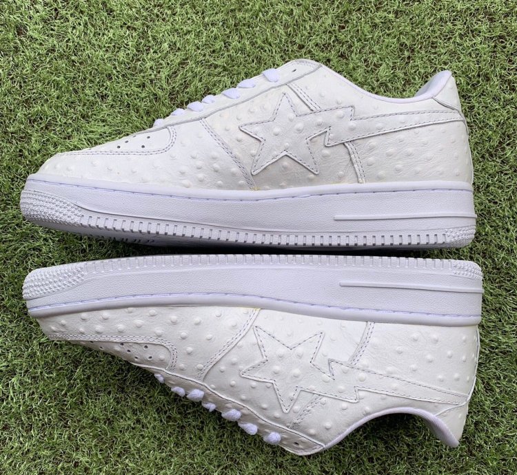 Bape Sta Ostrich White