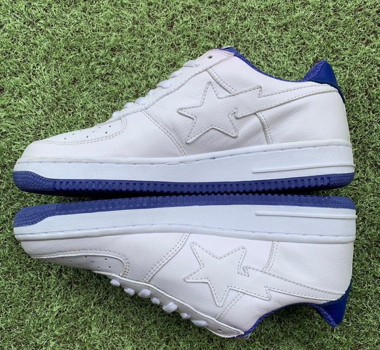 Bape Sta Revolver Leather White