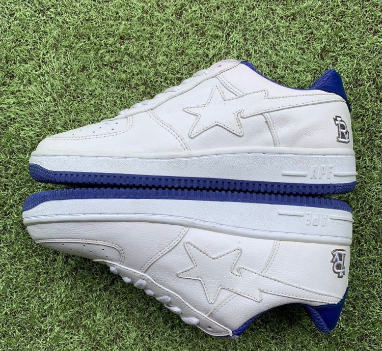 Bape Sta Revolver Leather White