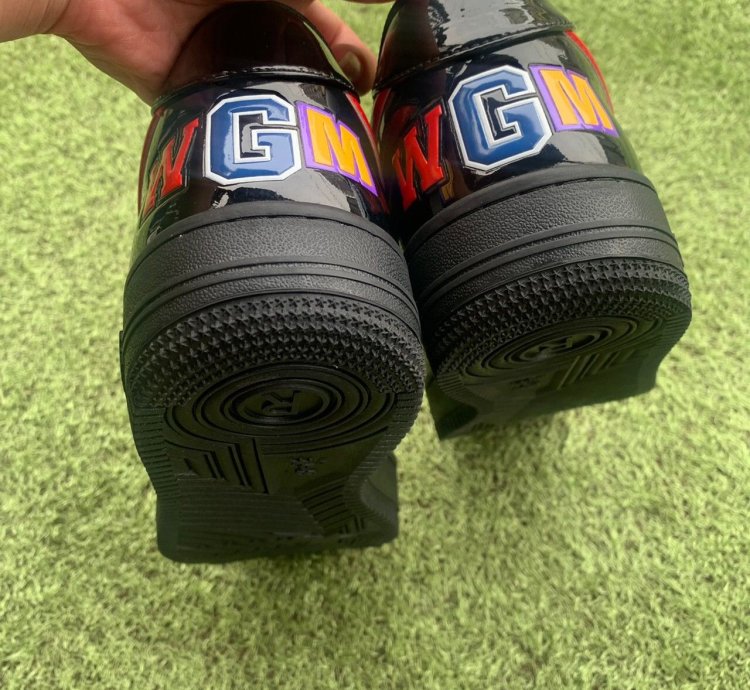 Bape Sta Shark Patent Leather Black