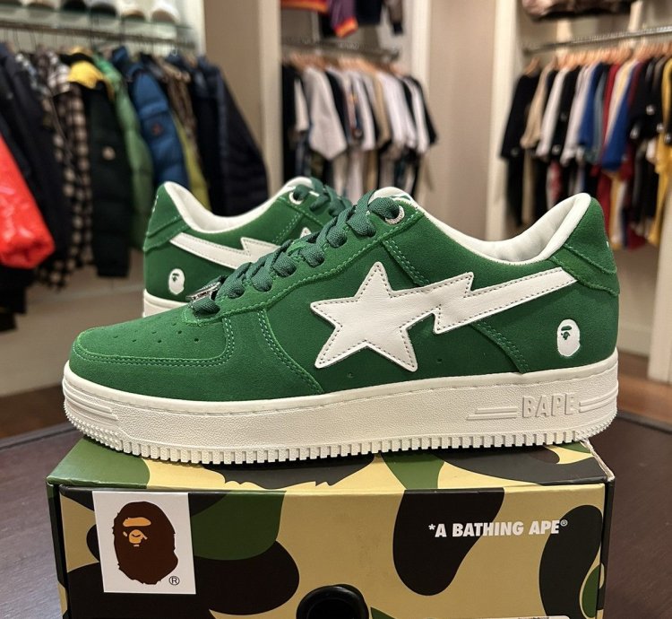 Bape Sta Suede Green