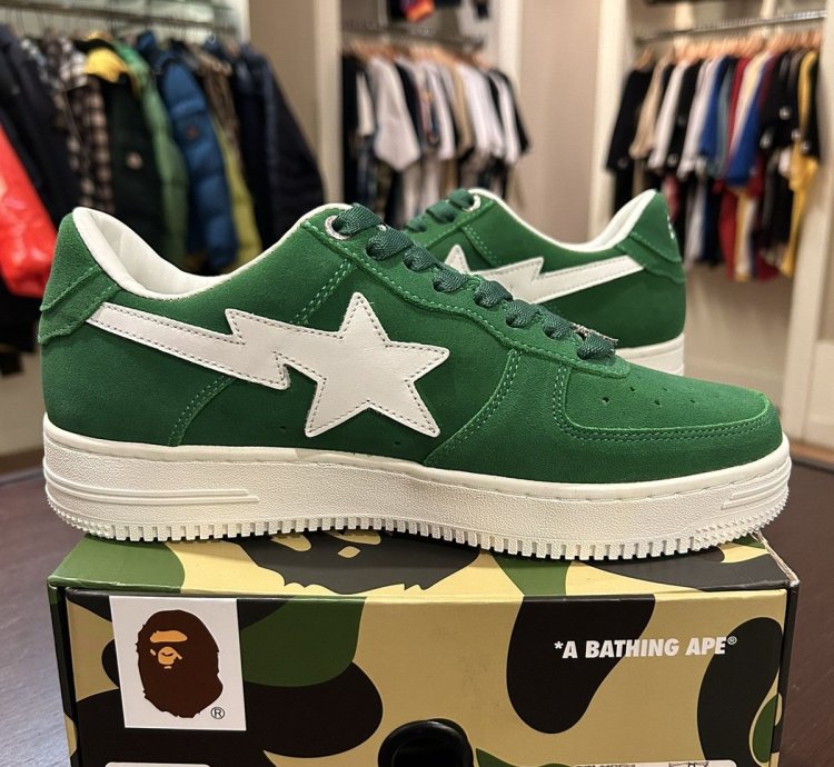 Bape Sta Suede Green