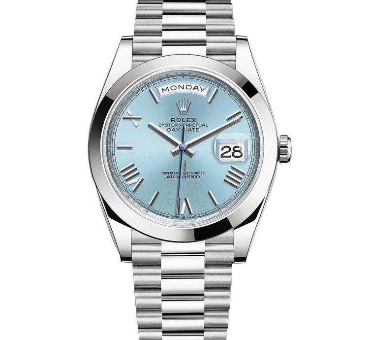 Rolex Day-date 40 Platinum Unworn Full Set Roman Dial