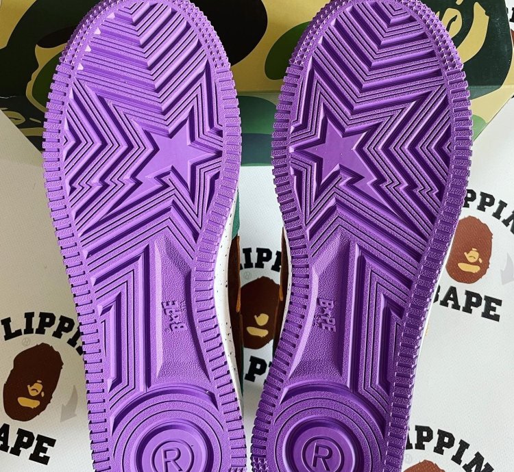 Bape Sta Teal Yellow Suede