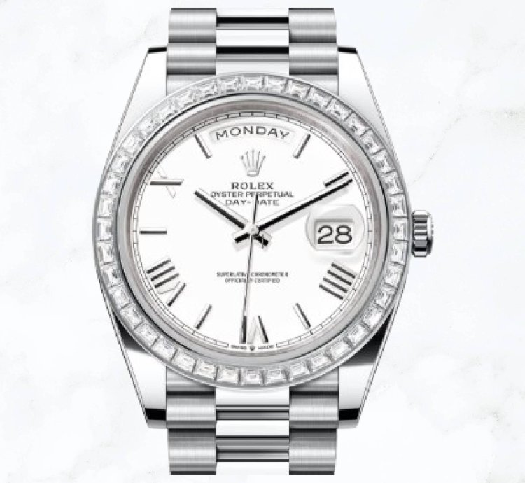 Rolex Day-date 40 Platinum White Roman Dial 228396tbr new Unworn