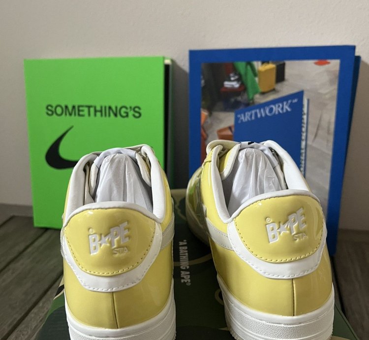 Bape Sta Yellow Ssense Sneakers