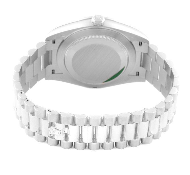 Rolex Day-date 40 President Platinum Meteorite Diamond Mens Watch 228396 Unworn