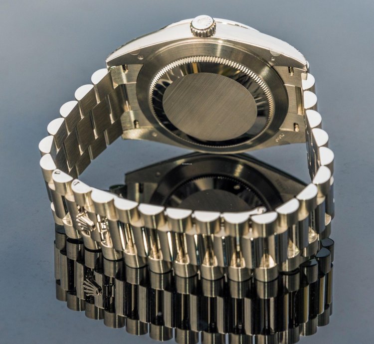 Rolex Day-date 40 Unworn 2023 Day-date 40mm Platinum With Baguette Bezel Meteorite 228396tbr
