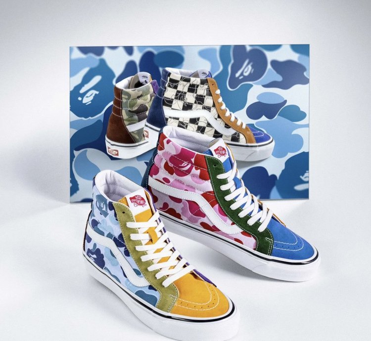 Bape Vans Multi Camo Sk8-hi