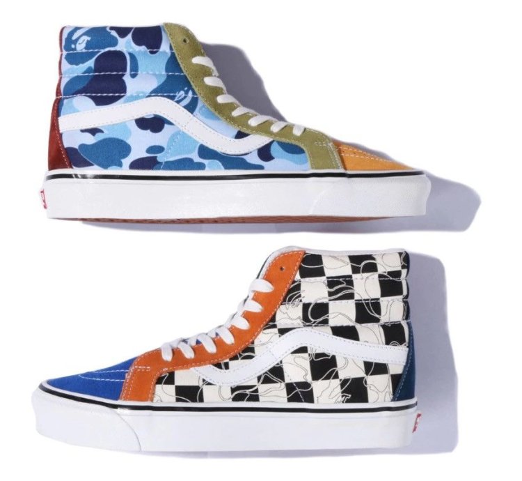 Bape Vans Multi Camo Sk8-hi