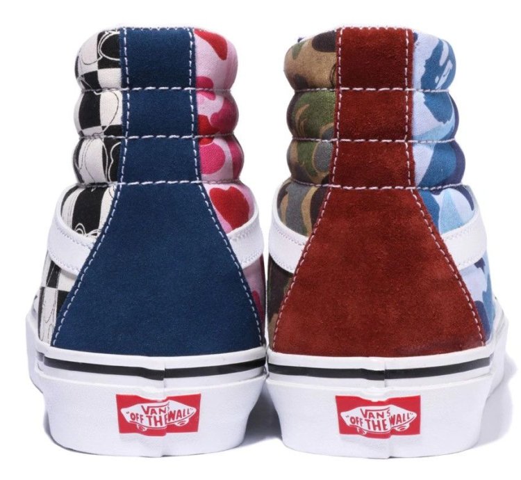 Bape Vans Multi Camo Sk8-hi