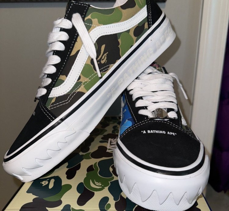 Bape Vans Old Skool Lows