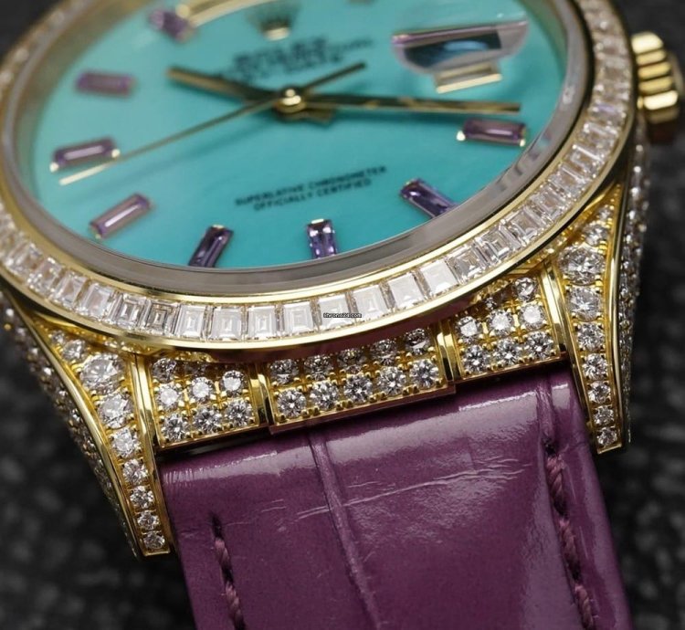 Rolex Day-date With Diamonds 128458tbr-0002