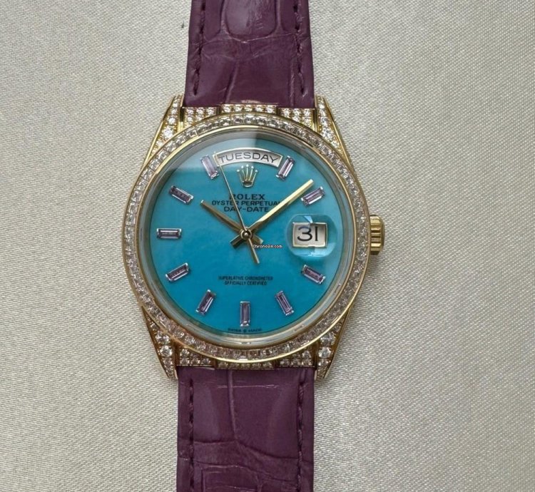 Rolex Day-date With Diamonds 128458tbr-0002