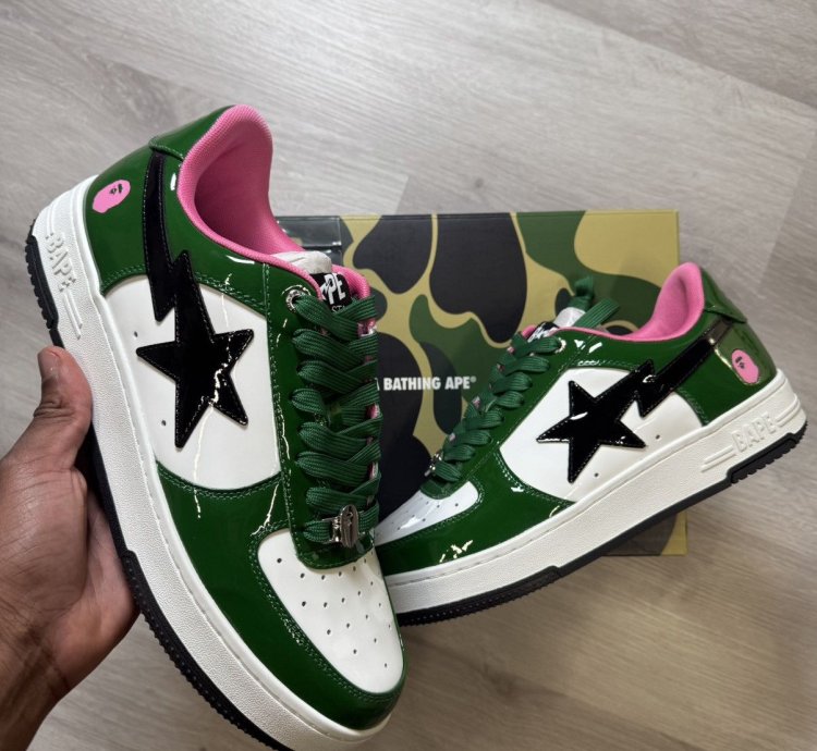 Bapesta 1 M2 Green Pink