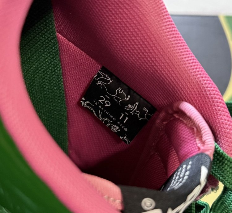 Bapesta 1 M2 Green Pink
