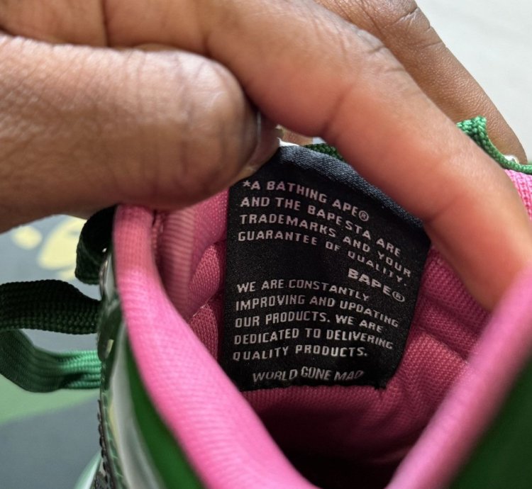 Bapesta 1 M2 Green Pink