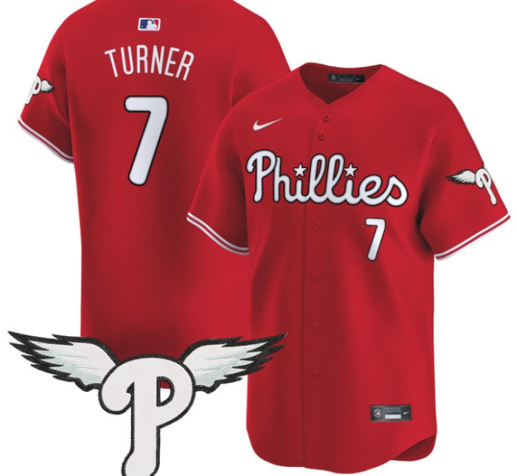 Trea Turner Jersey 7 Philadelphia Phillies 2025 Vapor Premier Limited Stitched Red