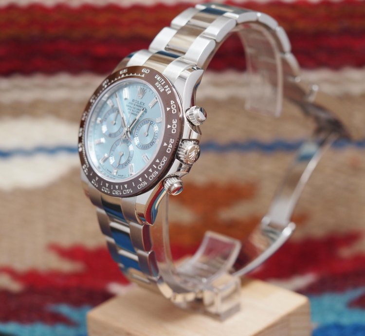 Rolex Daytona 116506 Platinum Baguette Dial Blue Ice New 2023