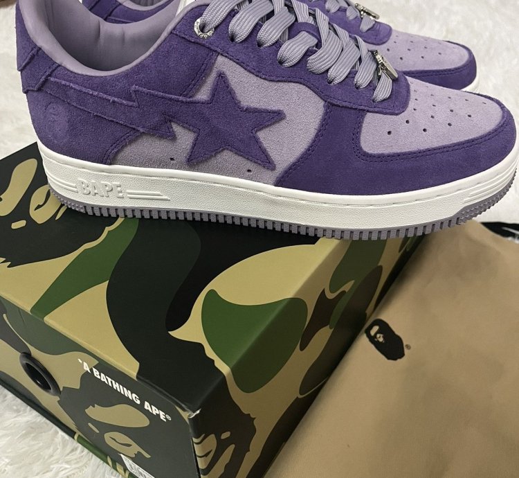 Bapesta 3 Suede Purple Size 8 5 New