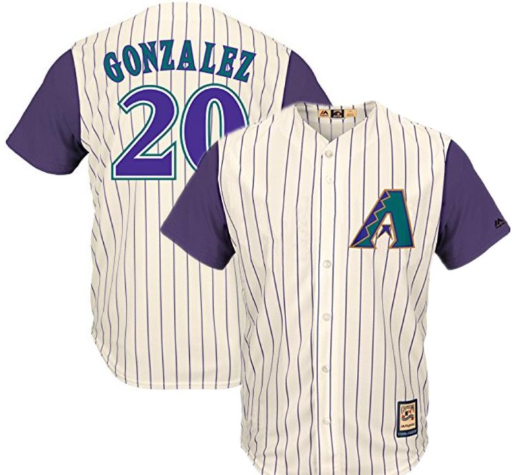 Arizona Diamondbacks Luis Gonzalez Cream Throwback Jersey