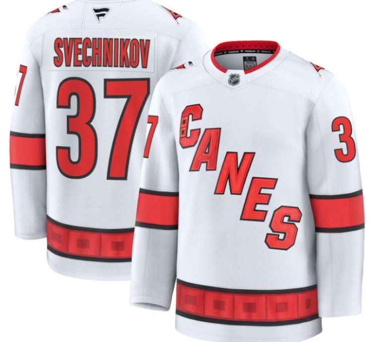 Andrei Svechnikov Jersey 37 Carolina Hurricanes Premium All Stitched White