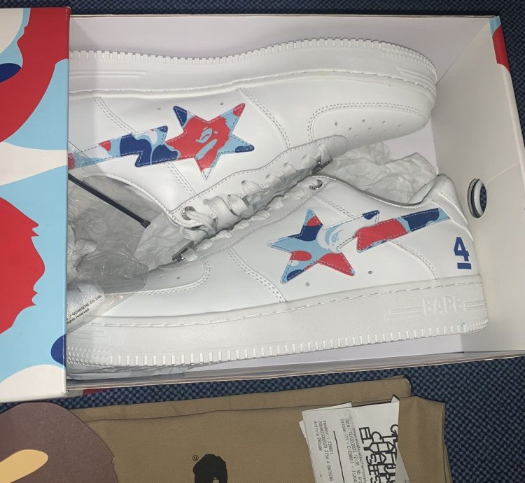 Bapesta 4th Anniversary Paris White Rare 1 60 Worldwide