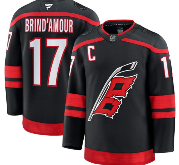 Rod Brindamour Jersey 17 Carolina Hurricanes Premium All Stitched Black