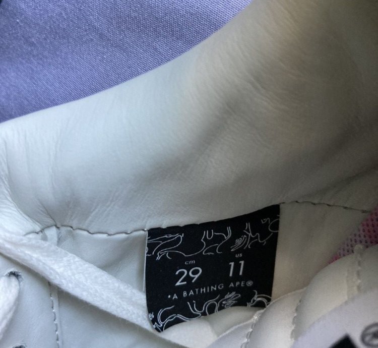 Bapesta Abc Camo White Pink