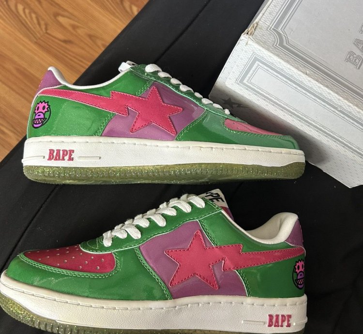 Bapesta Baby Milo Pack Green Pink