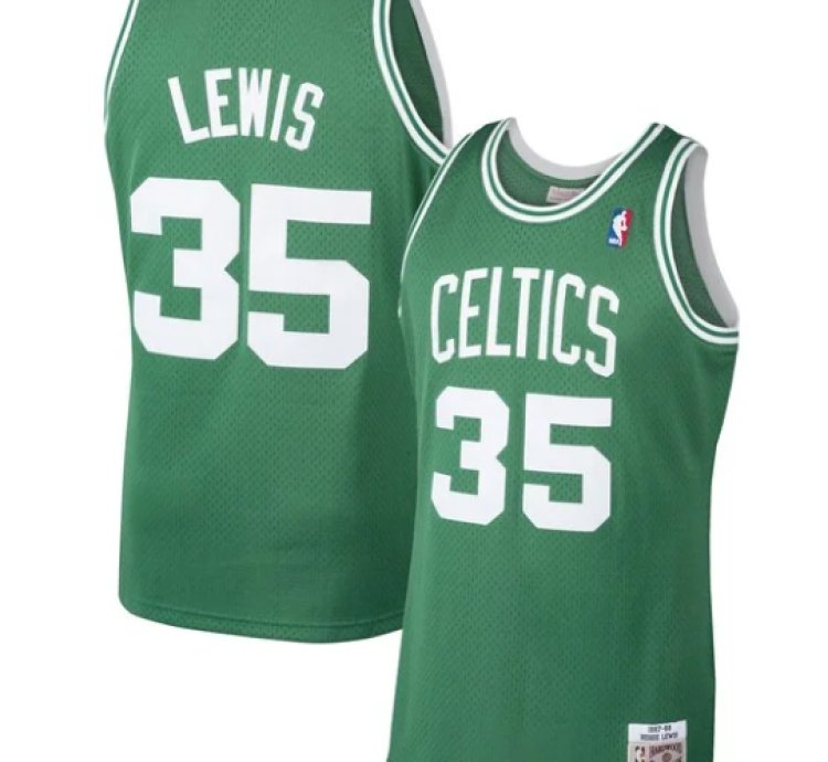 Reggie Lewis Boston Celtics 198788 Hardwood Classics Swingman Jersey - Kelly Green