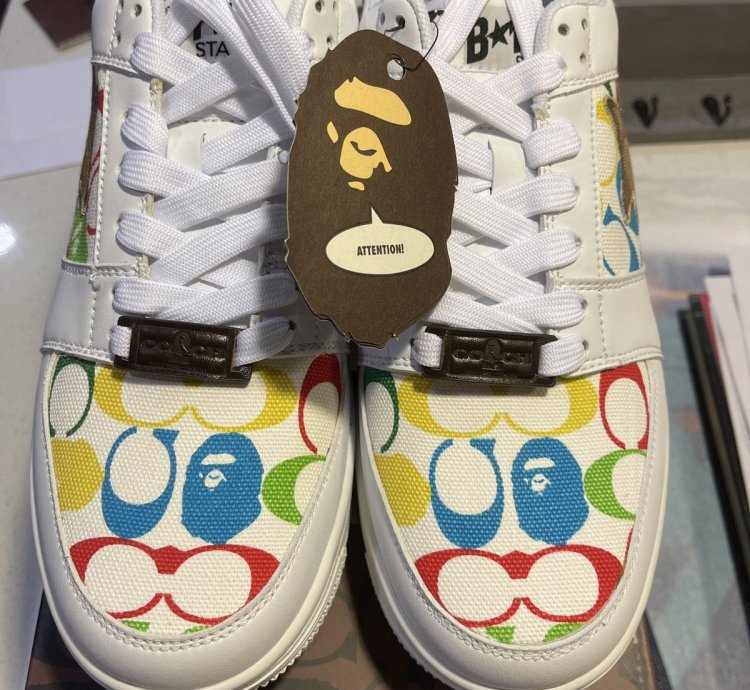 Bapesta Coach White Multi-color