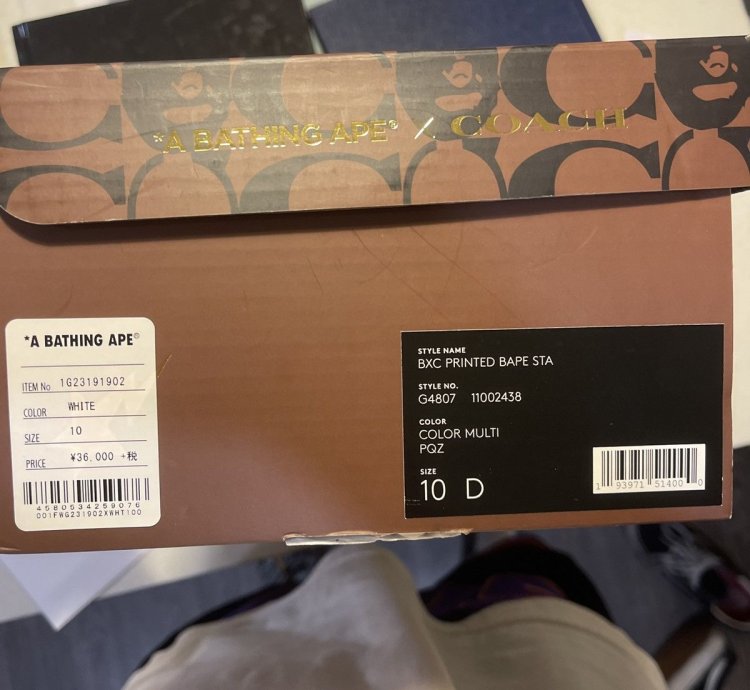 Bapesta Coach White Multi-color