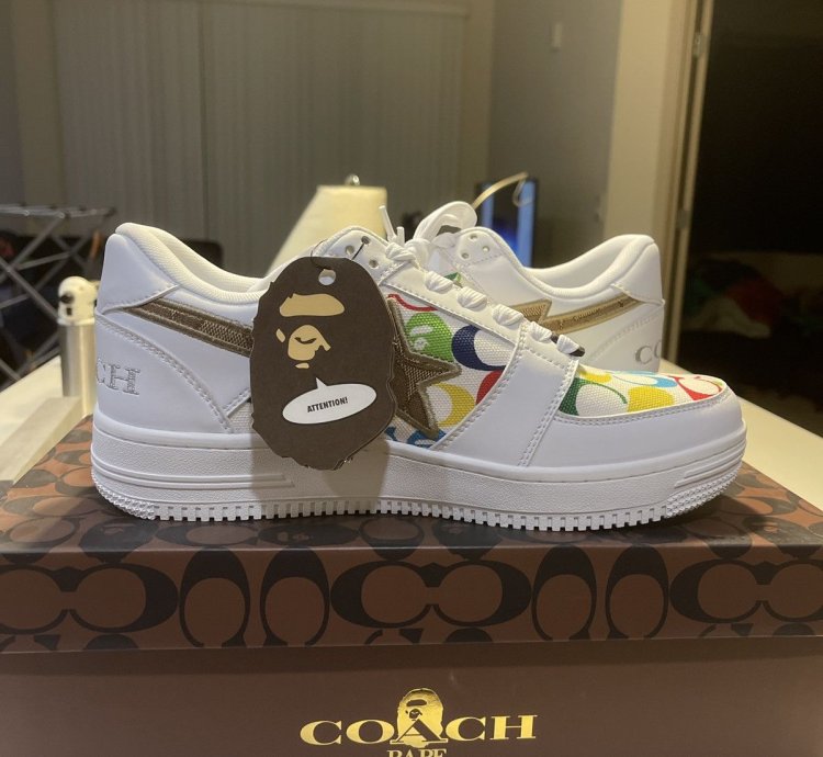 Bapesta Coach White Multi-color