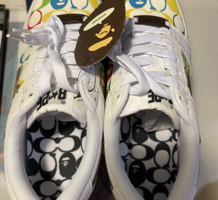 Bapesta Coach White Multi-color