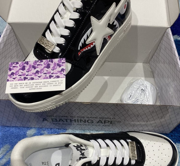 Bapesta Colour Block Shark Black