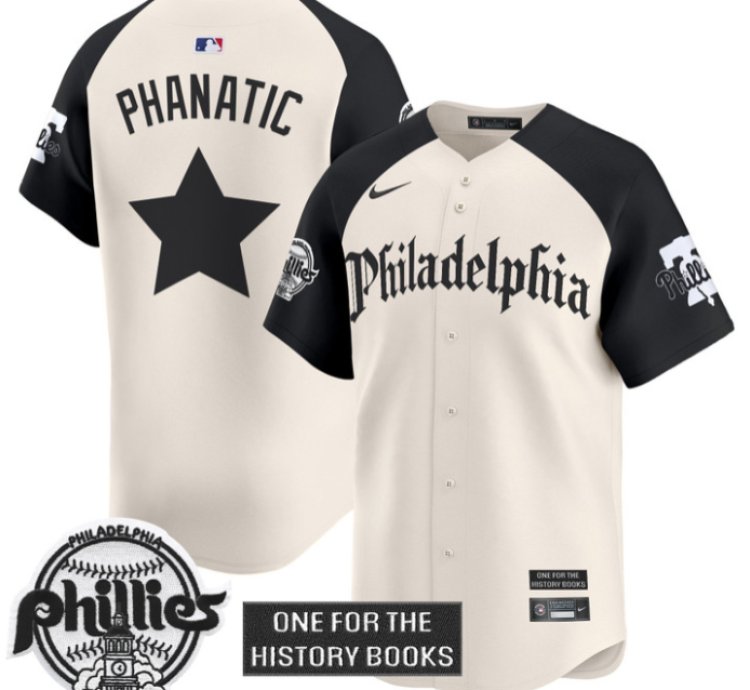 Phanatic Jersey Phillies Retro Newspaper Edition Vapor Premier Limited Stitched Alternate