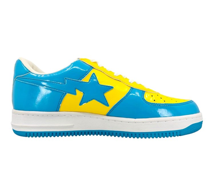Bapesta Dog Low Yellow Blue