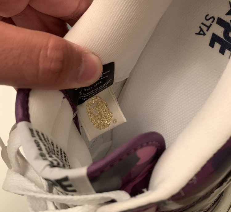 Bapesta Fs-001 Low Purple Camo