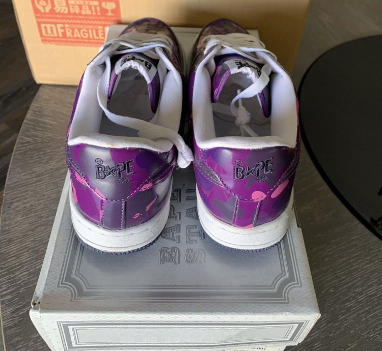 Bapesta Fs-001 Low Purple Camo