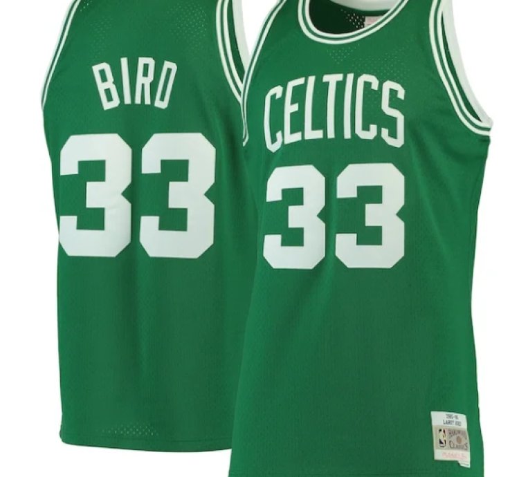 Larry Bird Boston Celtics Hardwood Classics Swingman Jersey - Kelly Green
